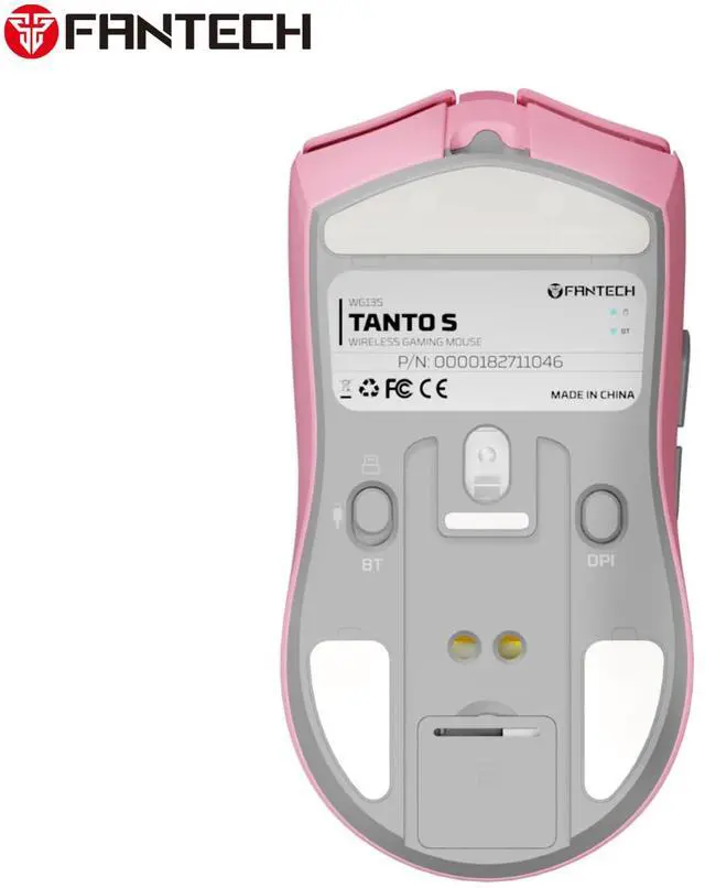 Alt view image 6 of 7 - FANTECH TANTO S WG13S Pink Gaming Mouse - 26000DPI, 2.4GHz Tri-mode Connectivity, 44Hours Battery Life,Supports RGBCharging Dock,Pixart 3395 Sensor, Supports 8K Polling Rate(Pink)