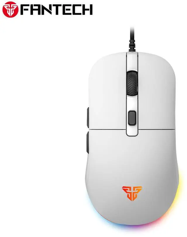 Main image of FANTECH KANATA VX9S White Wired Gaming Mouse, 7200 DPI Adjustable, 6 Buttons,Ambidextrous DesignRGB Lighting, Ergonomic Design for PC/Computer (White)