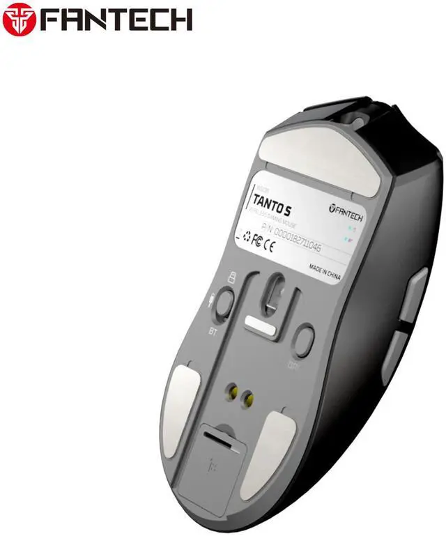 Alt view image 7 of 7 - FANTECH TANTO S WG13S Black Gaming Mouse - 26000DPI, 2.4GHz Tri-mode Connectivity, 44Hours Battery Life,Supports RGBCharging Dock,Pixart 3395 Sensor, Supports 8K Polling Rate(Black)