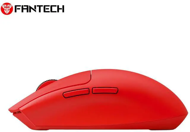 Alt view image 3 of 6 - FANTECH ARIA II XD7V2 Red Gaming Mouse - 53g,70Hours Battery Life,Pixart 3395 Sensor,Tri- Mode Connectivity,Ultra-Grippy coating,,Ergonomic Design for PC/Computer(Red)