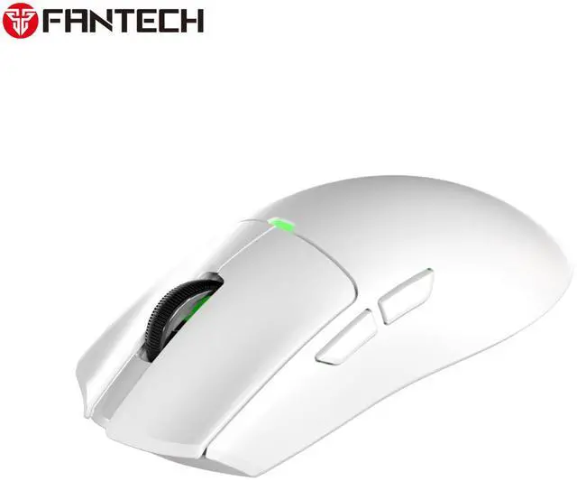 Alt view image 3 of 7 - FANTECH TANTO EWG13E Black Gaming Mouse - 12000DPI, 2.4GHzWireless Connection, Huano Transparent Green Shell White Dots,45Hours Battery Life,Supports RGBCharging Dock,Pixart 3311 Sensor(White)