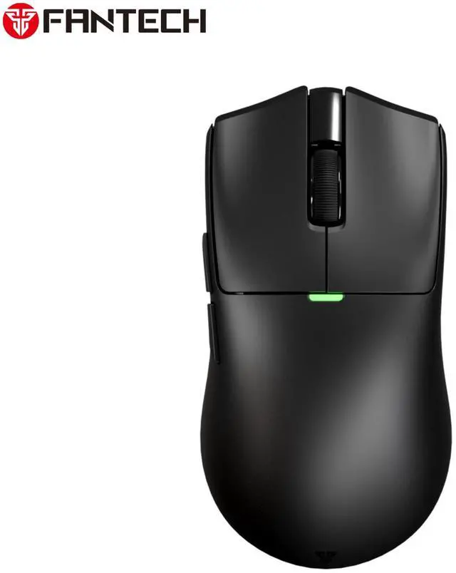 Main image of FANTECH TANTO EWG13E Black Gaming Mouse - 12000DPI, 2.4GHzWireless Connection, Huano Transparent Green Shell White Dots,45Hours Battery Life,Supports RGBCharging Dock,Pixart 3311 Sensor(Black)