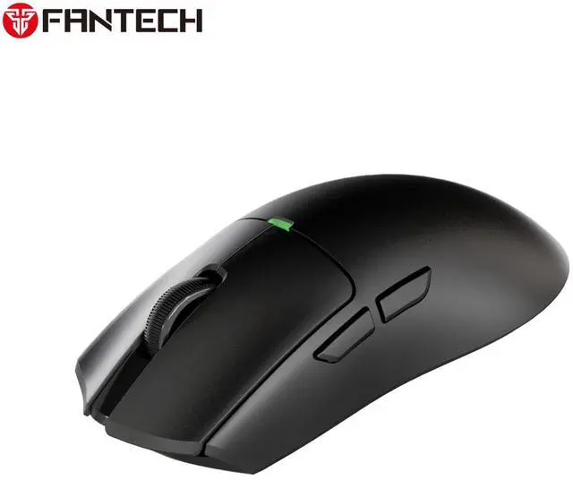 Alt view image 2 of 7 - FANTECH TANTO EWG13E Black Gaming Mouse - 12000DPI, 2.4GHzWireless Connection, Huano Transparent Green Shell White Dots,45Hours Battery Life,Supports RGBCharging Dock,Pixart 3311 Sensor(Black)