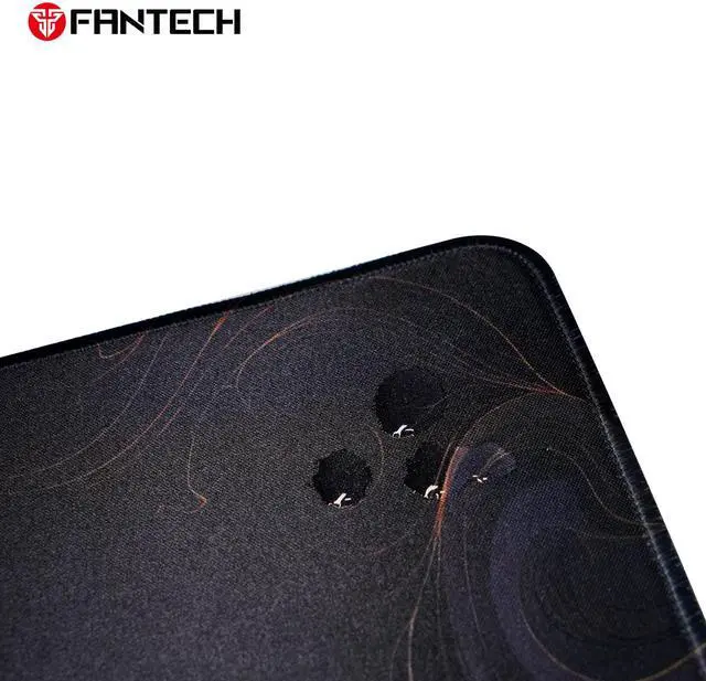 Alt view image 3 of 4 - Fantech MP905 Deskmat,Holographic Design, Herringbone Rubber Base, Liquid Resistant Surface, ANTI-SLIP BASE (90× 40×0.4cm), Black
