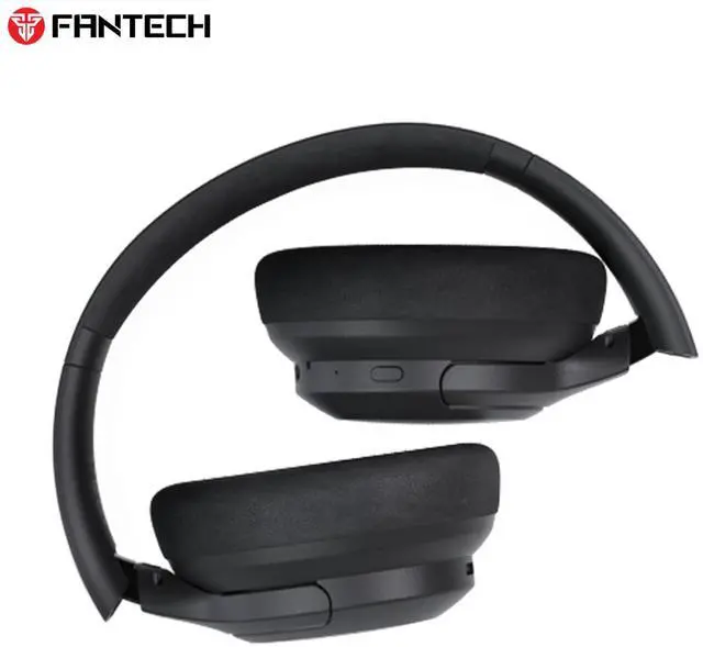 Alt view image 3 of 7 - FANTECH GO VIBE WH05A White ANC Wireless Headset,35Hours Playback Time,Active Noise Cancelling,Dual-Mode Connection,Lightweight Design,Multi-Device Connection,BT/3.5mm TRS ,Black