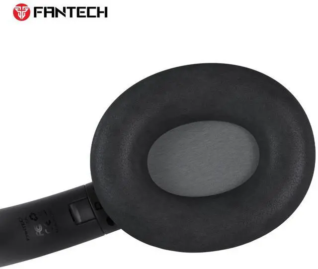 Alt view image 5 of 7 - FANTECH GO VIBE WH05A White ANC Wireless Headset,35Hours Playback Time,Active Noise Cancelling,Dual-Mode Connection,Lightweight Design,Multi-Device Connection,BT/3.5mm TRS ,Black