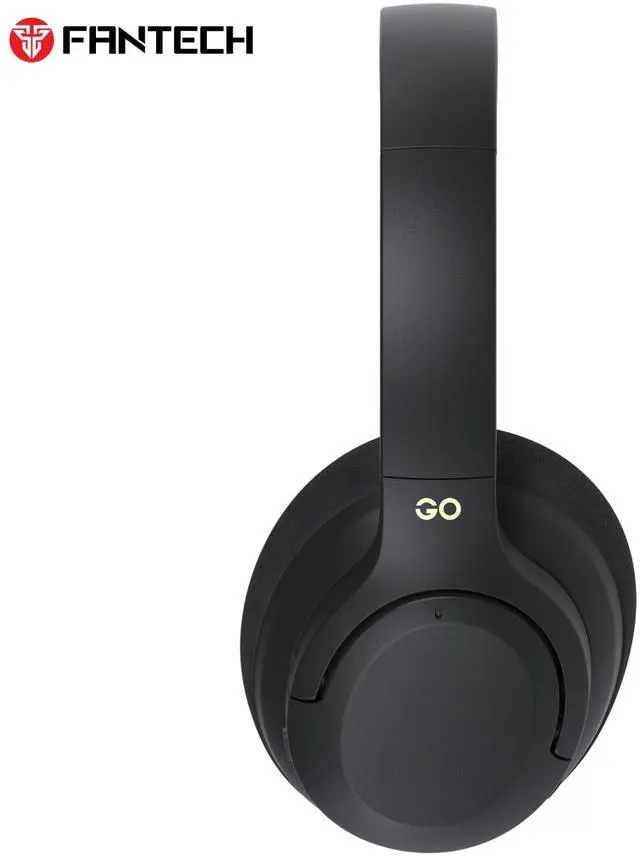 Alt view image 6 of 7 - FANTECH GO VIBE WH05A White ANC Wireless Headset,35Hours Playback Time,Active Noise Cancelling,Dual-Mode Connection,Lightweight Design,Multi-Device Connection,BT/3.5mm TRS ,Black