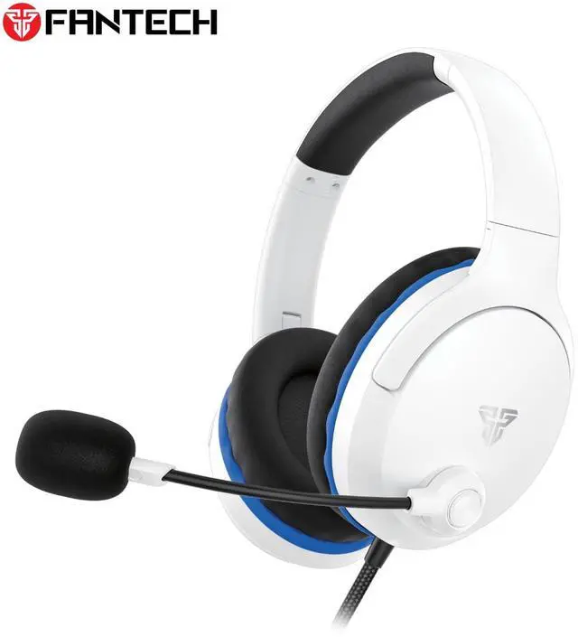 Main image of FANTECH VALOR II MH89 White Multi Platform Gaming Headset,40mm Tuned Drivers,Noise Cancelling Microphone,Swivel Microphone,3.5mm TRRS jack,White