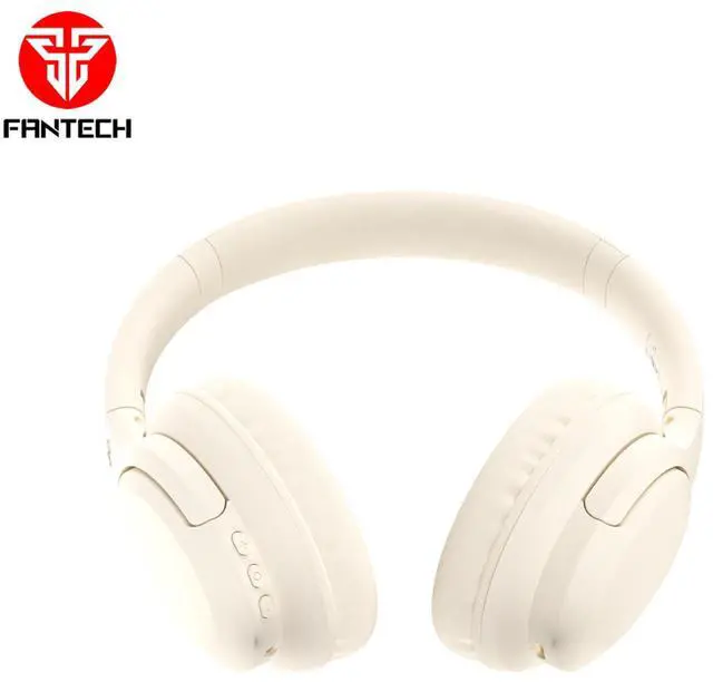 Alt view image 2 of 6 - FANTECH TAMAGO II WHG04 Multi-Platform Wireless Headset,22 Hours Playback Time,TRI-Mode Connectivity,Lightweight&Durable,Breacthable Ear Cushion,Multi-Device Connection,BT/3.5mm TRS,White