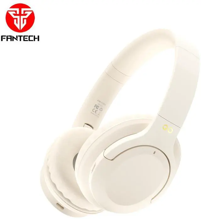 Alt view image 4 of 6 - FANTECH TAMAGO II WHG04 Multi-Platform Wireless Headset,22 Hours Playback Time,TRI-Mode Connectivity,Lightweight&Durable,Breacthable Ear Cushion,Multi-Device Connection,BT/3.5mm TRS,White