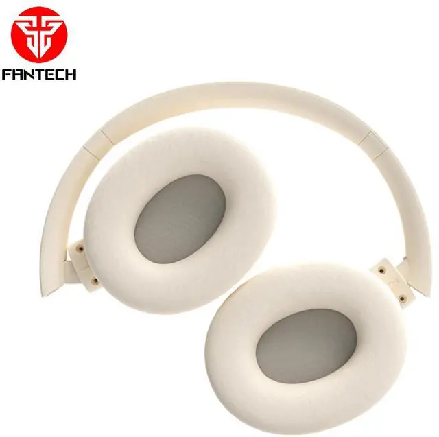 Alt view image 5 of 6 - FANTECH TAMAGO II WHG04 Multi-Platform Wireless Headset,22 Hours Playback Time,TRI-Mode Connectivity,Lightweight&Durable,Breacthable Ear Cushion,Multi-Device Connection,BT/3.5mm TRS,White