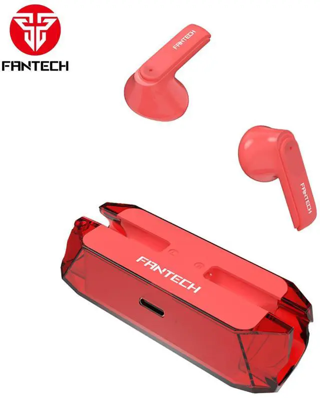 Main image of FANTECH WAVE 11V2 TW11V2 Red,Custom Tuned Driver,Touch Control,Low Latency,Imperceptible Delay,Crystal Clear calls,Any Time&Any Where,Red