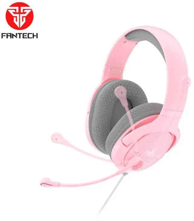 Alt view image 2 of 6 - FANTECH TRINITY MH88 Pink Multi Platform Gaming Headset,Adjustable Earcup Angle,Noise Caneling Microphone,Adjustable Steel Headband,Foldable Microphone,3.5mm TRRS Jack,Pink