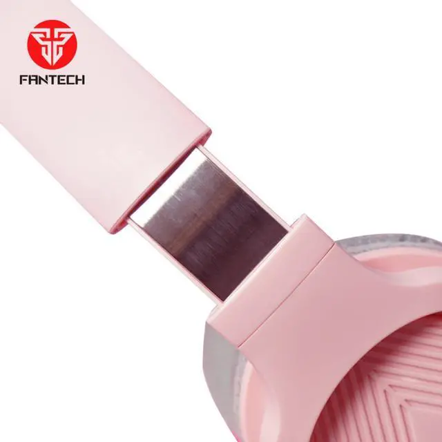 Alt view image 3 of 6 - FANTECH TRINITY MH88 Pink Multi Platform Gaming Headset,Adjustable Earcup Angle,Noise Caneling Microphone,Adjustable Steel Headband,Foldable Microphone,3.5mm TRRS Jack,Pink