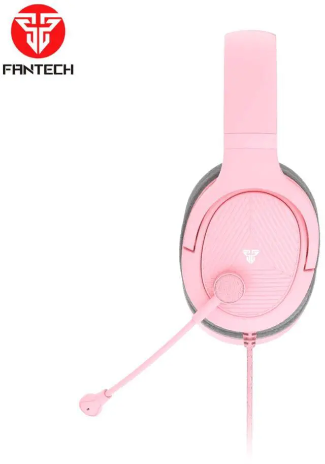 Alt view image 4 of 6 - FANTECH TRINITY MH88 Pink Multi Platform Gaming Headset,Adjustable Earcup Angle,Noise Caneling Microphone,Adjustable Steel Headband,Foldable Microphone,3.5mm TRRS Jack,Pink