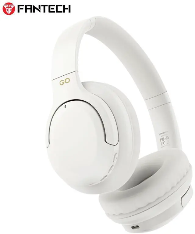 Main image of FANTECH GO VIBE WH05A Black ANC Wireless Headset,35Hours Playback Time,Active Noise Cancelling,Dual-Mode Connection,Lightweight Design,Multi-Device Connection,BT/3.5mm TRS ,White
