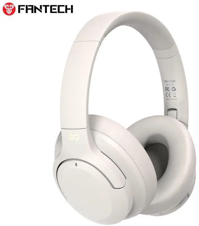 Alt view image 6 of 7 - FANTECH GO VIBE WH05A Black ANC Wireless Headset,35Hours Playback Time,Active Noise Cancelling,Dual-Mode Connection,Lightweight Design,Multi-Device Connection,BT/3.5mm TRS ,White