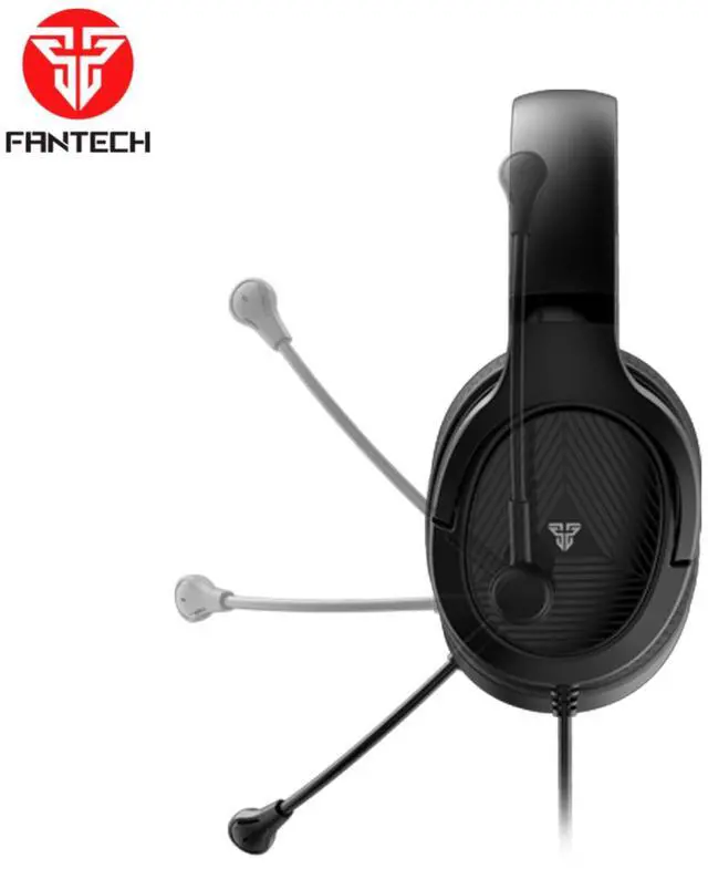 Alt view image 2 of 5 - FANTECH TRINITY MH88 Black Multi Platform Gaming Headset,Adjustable Earcup Angle,Noise Caneling Microphone,Adjustable Steel Headband,Foldable Microphone,3.5mm TRRS Jack,Black