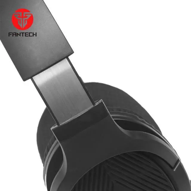 Alt view image 3 of 5 - FANTECH TRINITY MH88 Black Multi Platform Gaming Headset,Adjustable Earcup Angle,Noise Caneling Microphone,Adjustable Steel Headband,Foldable Microphone,3.5mm TRRS Jack,Black