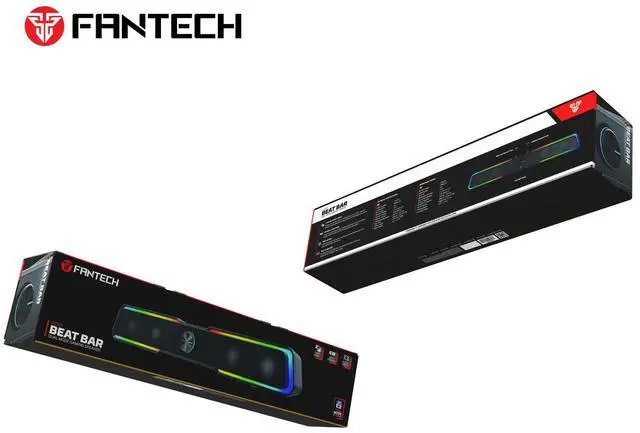 Alt view image 2 of 7 - FANTECH BEAT BAR GS305 Dual Mode Gaming Speaker, Tuned Driver, 3W*2 Speakers, Deep Bass Boost, Dual Mode BT/3.5MM TRS, Black