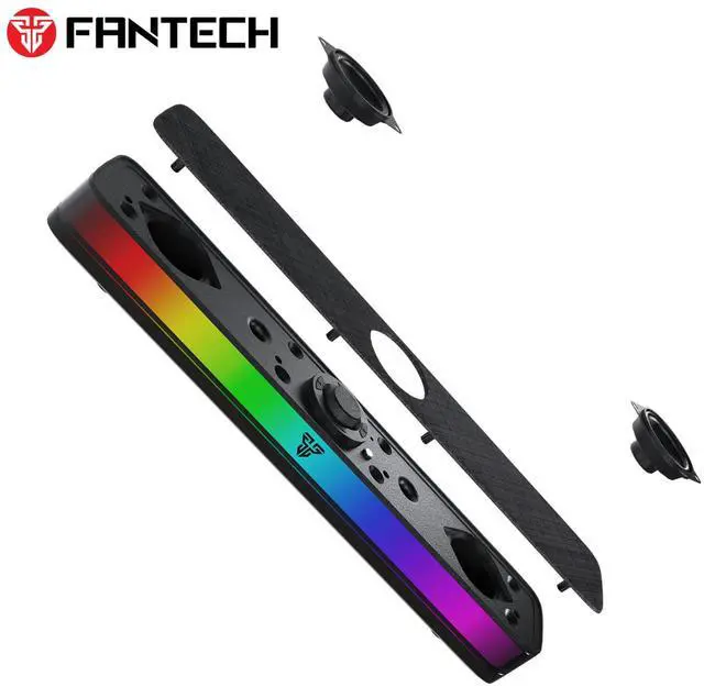 Alt view image 2 of 7 - FANTECH GROOVE BAR PRO BS151 Portable Gaming Speaker, Tuned Driver, 5W*2 Speakers, Built-In Microphone, Dual Mode Bt/USB C, Black