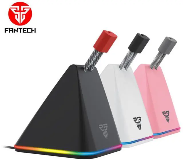 Alt view image 2 of 7 - FANTECH MBR01 Mouse Bungee, 9 step adjustable,110mm-150mm with OLED Screen, RBG Control,Extreme Stability and - Rubber Clip Compatible,white