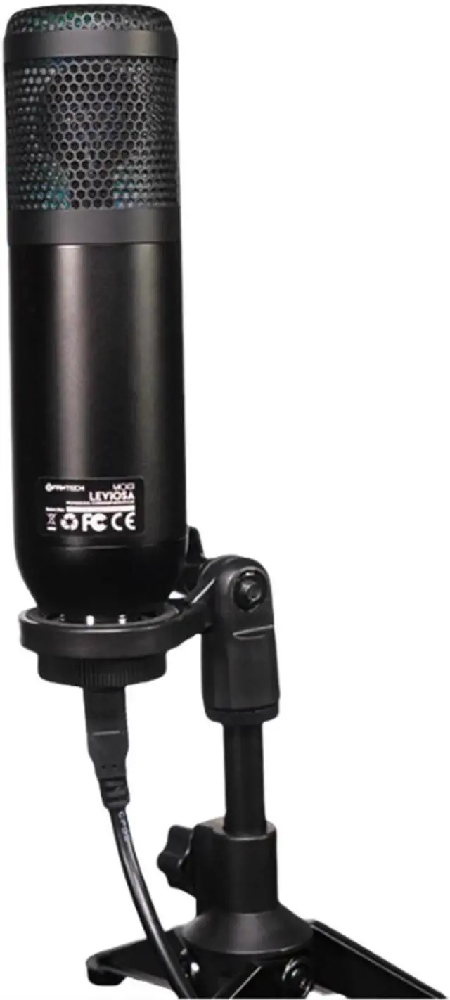 Alt view image 2 of 7 - Fantech Professional MIC MCX01 LEVIOSA MicrophonesDynamic Microphone USB for PC/HP/Laptop Boom Arm, Black