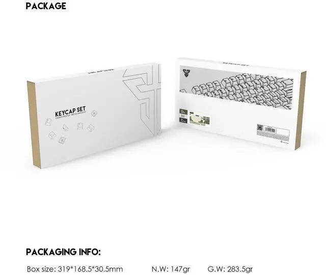Alt view image 7 of 7 - FANTECH Keycap Set Cherry Profile-Pet Double Shot,Dual-Shot Pbt Keycaps,Grand Coblat