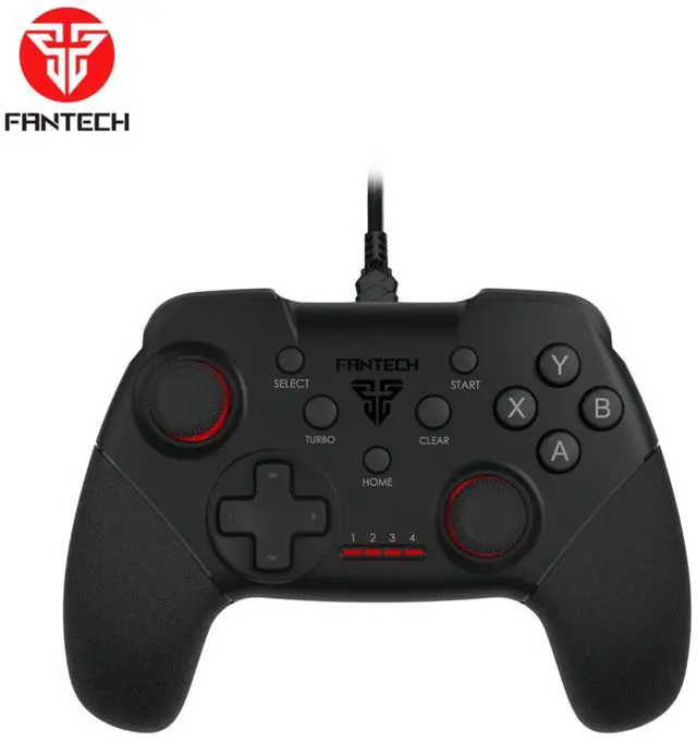 Alt view image 5 of 11 - Fantech GP13 Shooter II Gaming Controller for PC and PS3 with Turbo Mode,Ergonomic 2.4GHZ,Black