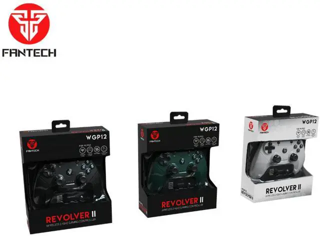 Alt view image 12 of 13 - FANTECH REVOLVER II WGP12 Game Controller, Wired and Wireless Dual-mode, Suitable for PC, PS3, 2.5Hz Receiver, White