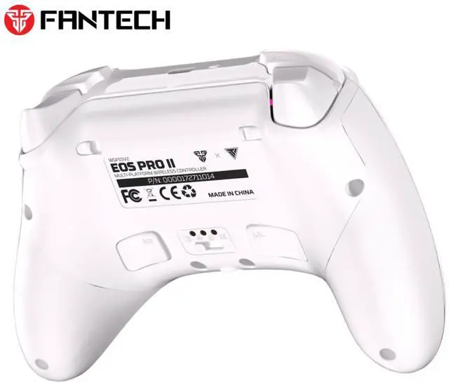 Alt view image 9 of 14 - Fantech WGP15V2 Eos Pro II Multi-Platform Wireless Controller,2.4G BT Tri-Mode Connectivity,Replaceable D-Pads,Replaceable Thumbsticks,Hall-Effect Sticks & Triggers,White