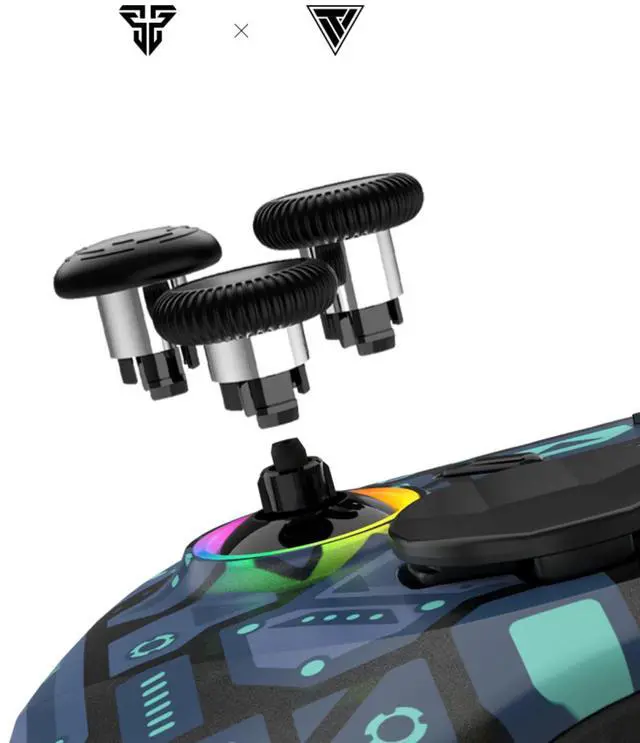 Alt view image 9 of 12 - Fantech ACGP02 Gamepad Accessories,Replaceable D-PADs,Customizable gaming experience,Improved accuracy and responsiveness,Ideal for gamers seeking ,enhanced control and customization.Black and White