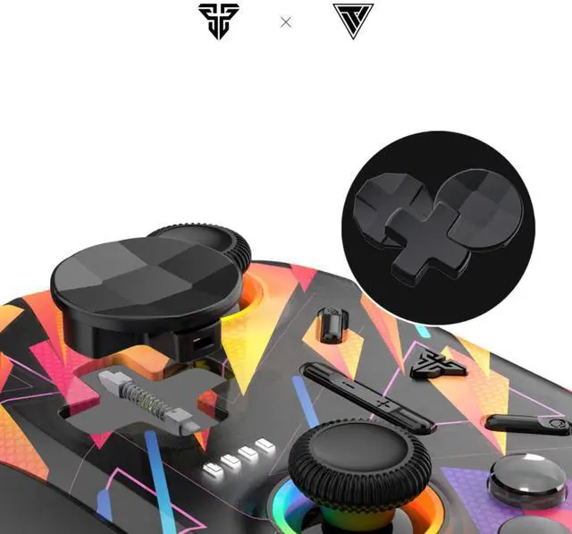 Alt view image 11 of 12 - Fantech ACGP02 Gamepad Accessories,Replaceable D-PADs,Customizable gaming experience,Improved accuracy and responsiveness,Ideal for gamers seeking ,enhanced control and customization.Black and White