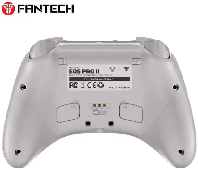 Alt view image 9 of 14 - Fantech WGP15V2 Eos Pro II Multi-Platform Wireless Controller,2.4G BT Tri-Mode Connectivity,Replaceable D-Pads,Replaceable Thumbsticks,Hall-Effect Sticks & Triggers,White