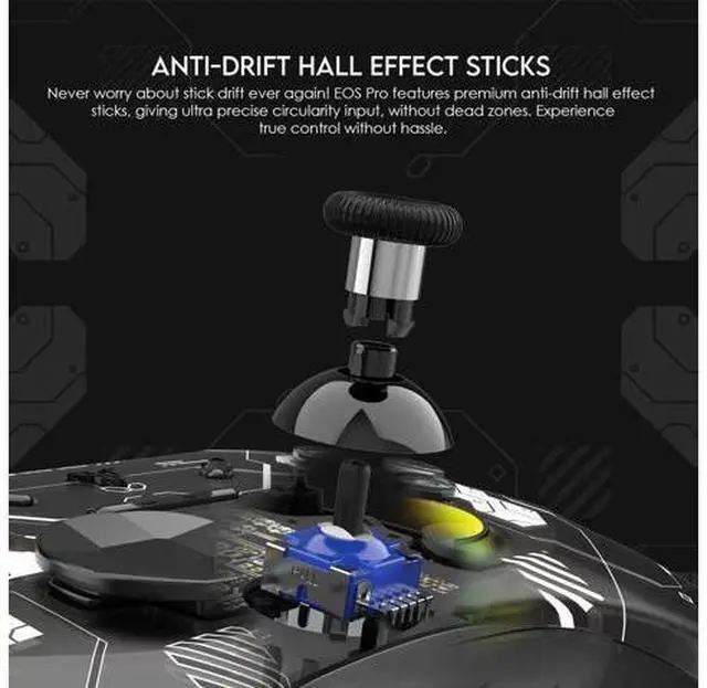 Alt view image 7 of 7 - FANTECH WGP15 EPSILON EOS PRO Wireless Multi-Platform Gamepad, Bluetooth/StrikeSpeed,Motion Sensor,Hall effect,Black