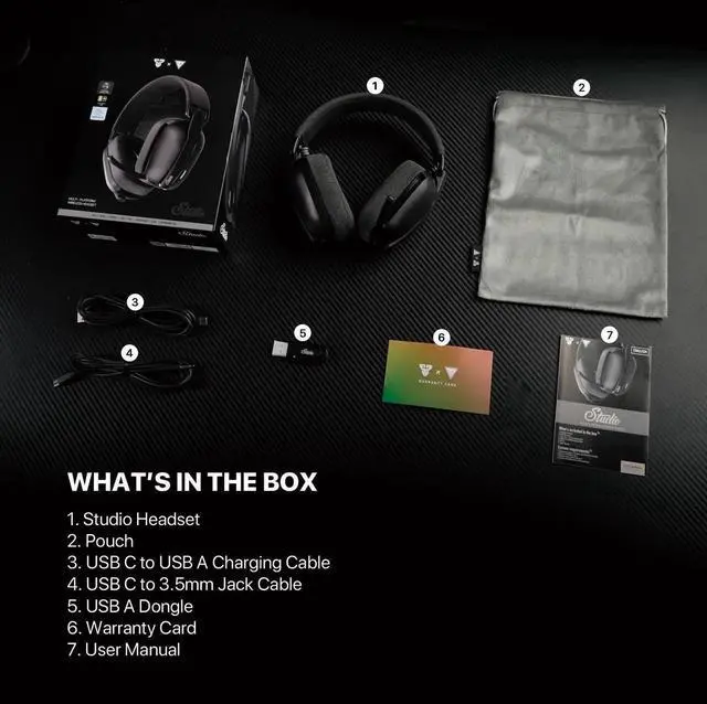 Alt view image 3 of 7 - FANTECH Studio WHG03 Gaming Headphones, Wired & Wireless Bt5.3 Headset, 7.1 Surround Sound Earpho, tri mode connection, black
