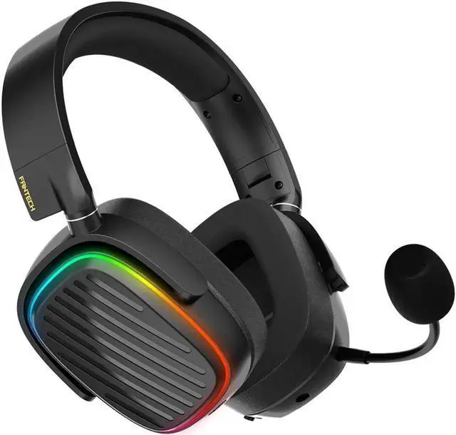 Alt view image 2 of 7 - FANTECH HARMONY WHG02 wireless bluetooth headphones, with tri mode connection, 4OMM DRVERS FOR CEAR AUDO, Black