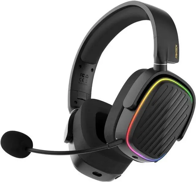 Main image of FANTECH HARMONY WHG02 wireless bluetooth headphones, with tri mode connection, 4OMM DRVERS FOR CEAR AUDO, Black