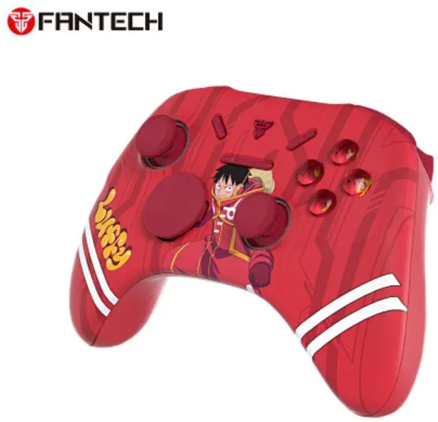 Alt view image 2 of 7 - FANTECH WGPI5V2A Luffy Gaming Xbox Controller, One Piece Edition, Wireless Tri-Mode (2.4G/Bluetooth 5.0/Wired),Hall Effect Trigger Buttons, Four-Level Vibration, 1000Hz Polling Rate, Red