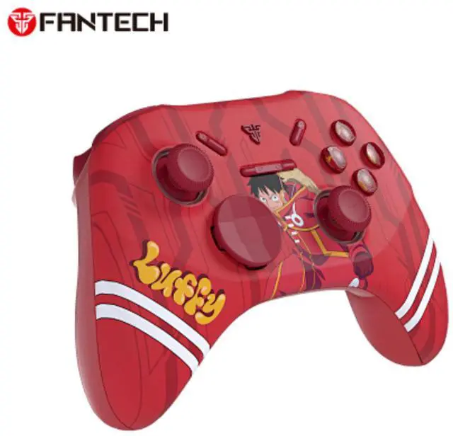 Alt view image 3 of 7 - FANTECH WGPI5V2A Luffy Gaming Xbox Controller, One Piece Edition, Wireless Tri-Mode (2.4G/Bluetooth 5.0/Wired),Hall Effect Trigger Buttons, Four-Level Vibration, 1000Hz Polling Rate, Red