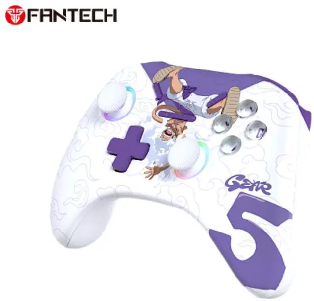 Alt view image 2 of 7 - FANTECH WGPI5V2A Gear 5 Gaming Xbox Controller, One Piece Edition, Wireless Tri-Mode (2.4G/Bluetooth 5.0/Wired),Hall Effect Trigger Buttons, Four-Level Vibration, 1000Hz Polling Rate, White