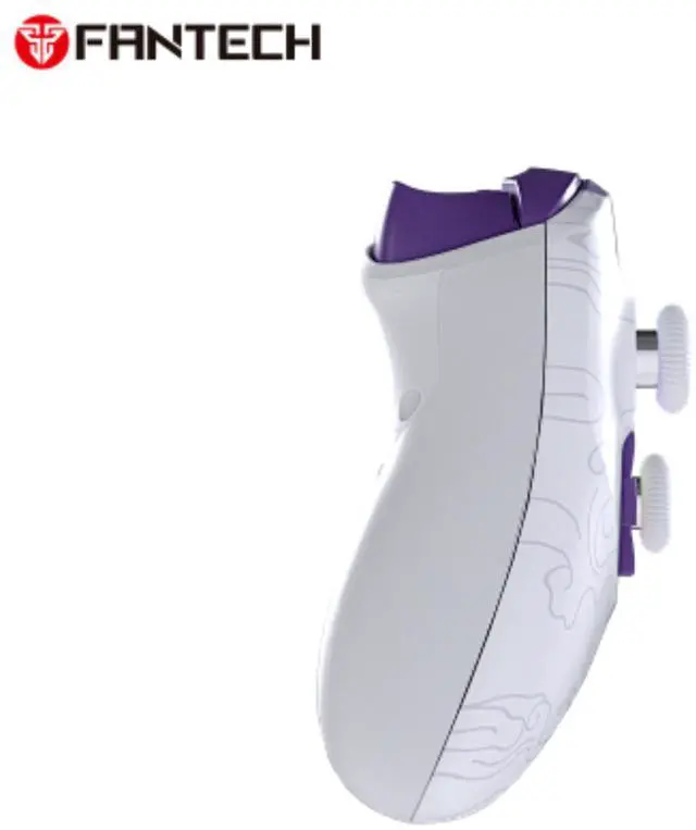 Alt view image 6 of 7 - FANTECH WGPI5V2A Gear 5 Gaming Xbox Controller, One Piece Edition, Wireless Tri-Mode (2.4G/Bluetooth 5.0/Wired),Hall Effect Trigger Buttons, Four-Level Vibration, 1000Hz Polling Rate, White