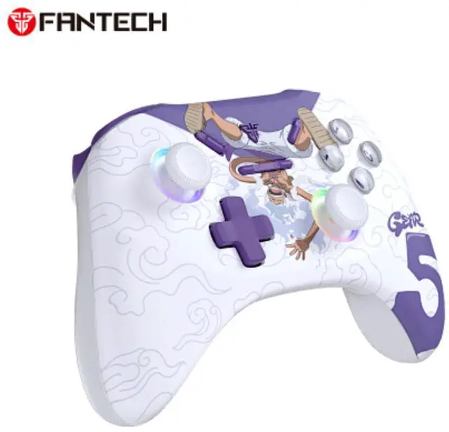 Alt view image 3 of 7 - FANTECH WGPI5V2A Gear 5 Gaming Xbox Controller, One Piece Edition, Wireless Tri-Mode (2.4G/Bluetooth 5.0/Wired),Hall Effect Trigger Buttons, Four-Level Vibration, 1000Hz Polling Rate, White