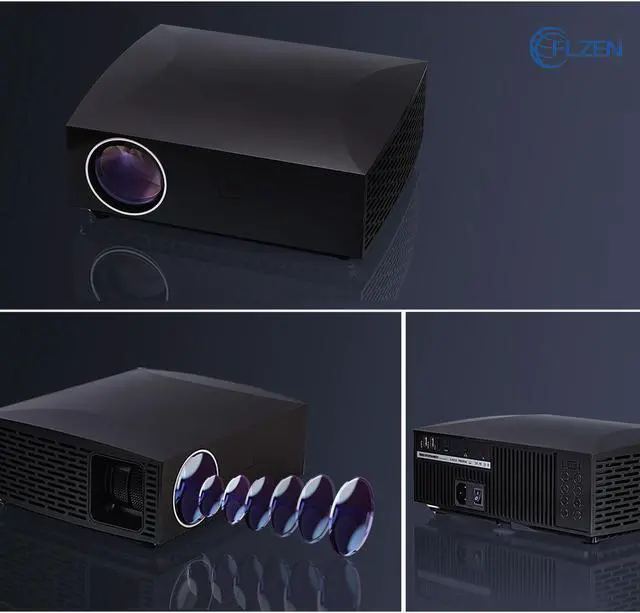 Alt view image 7 of 8 - 1080P Home Theater Projector, 4200 Lumen LED Video Projector 4K Supported, 300" Display and 25x Digital Zoom, with HDMI, USB, SPDIF, Compatible Smartphone TV Stick PS3/4 DVD USB