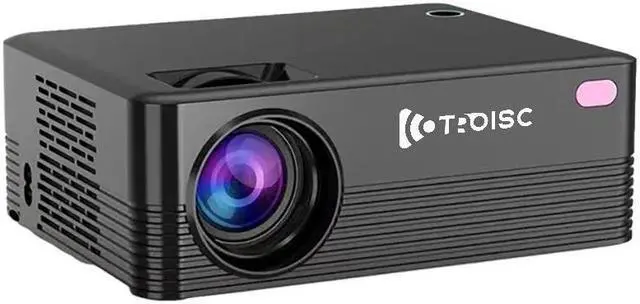 Main image of TROISC ALTA,  Mini HD Video Projector Android TV WiFi 5G 720P 6000 Lumens Manual Focus 150" Home Theater Bluetooth 50% Zoom 4P/4D Keystone Correction