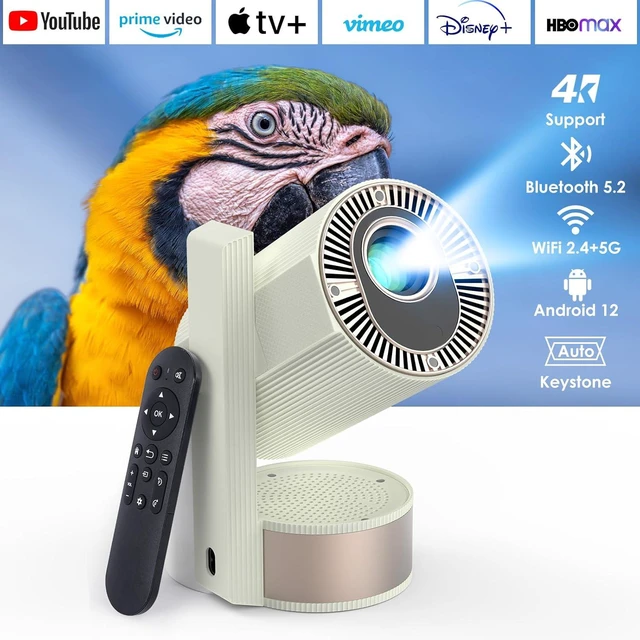 Main image of TROISC Z12 Portable 4K Projector, Smart Projector with 5G WIFI and 5.2 Bluetooth, 270° Rotation, 4K Video Projectors with Auto Keystone Correction
