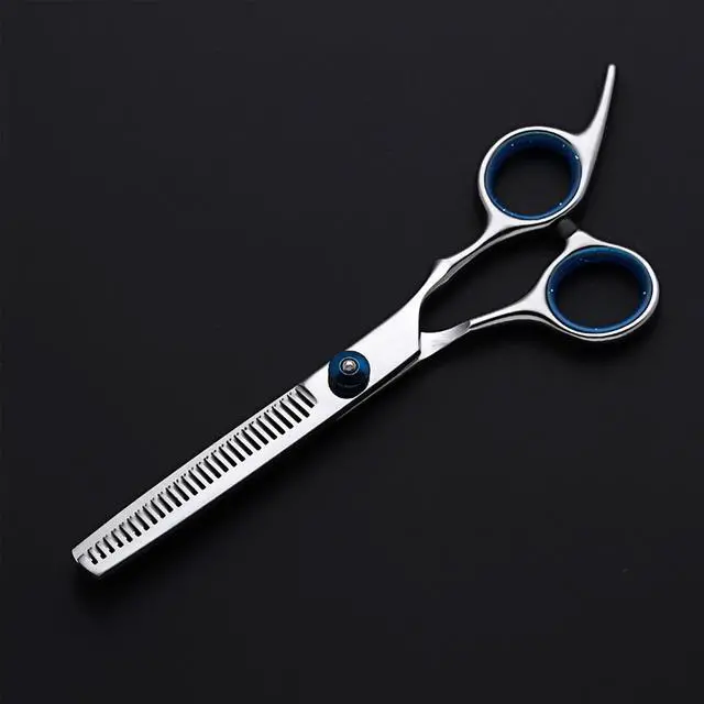 Alt view image 2 of 4 - New Professional Hairdressing Scissors Set Slant Handle Barber And Hairdressing Scissors Flat Cut Teeth Scissors Combination Set Barber Scissors Flat Scissors + Tooth Scissors (With Scissors Bag)