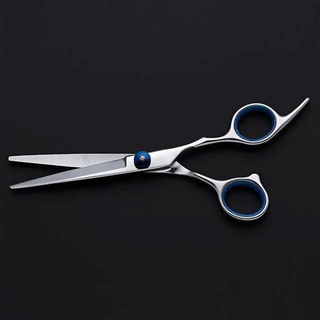 Alt view image 3 of 4 - New Professional Hairdressing Scissors Set Slant Handle Barber And Hairdressing Scissors Flat Cut Teeth Scissors Combination Set Barber Scissors Flat Scissors + Tooth Scissors (With Scissors Bag)