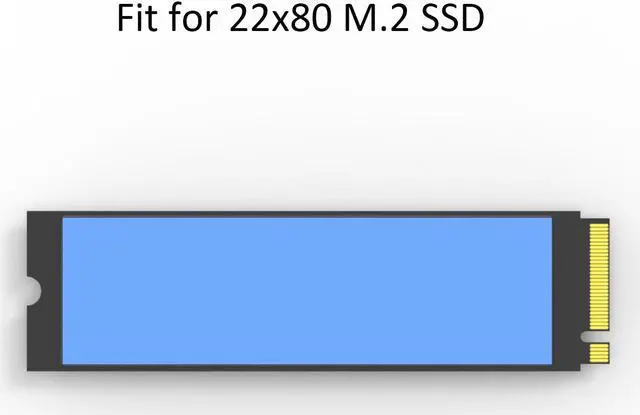 Alt view image 3 of 7 - GLOTRENDS Thermal Pad with 2.0 W/mk Thermal Conductivity for M.2 NVMe SSD CPU GPU Chipset etc
