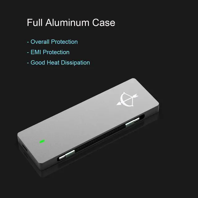 Alt view image 5 of 7 - GLOTRENDS M.2 22110 NVME Enclosure for M.2 Key-M NVME SSD (Sagittarius)